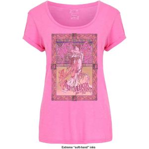 Janis Joplin: Avalon Ballroom '67 (Soft Hand Inks) - Ladies Pink T-Shirt