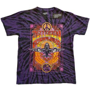 Jefferson Airplane: Live in San Francisco, CA (Dip Dye, Dye Wash) - Purple T-Shirt