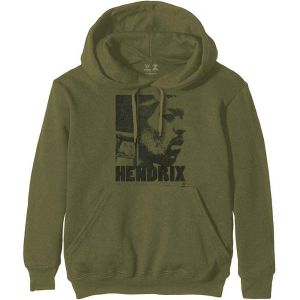 Jimi Hendrix: Let Me Live - Khaki Green Pullover Hoodie