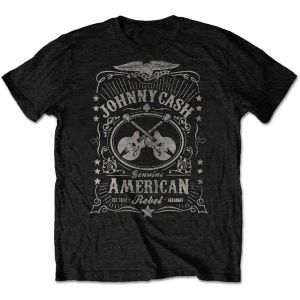 Johnny Cash: American Rebel - Black T-Shirt