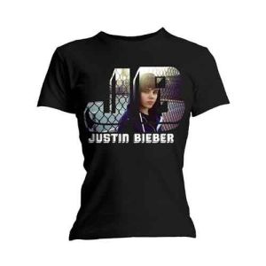 Justin Bieber: Photo Black (Skinny Fit) - Ladies Black T-Shirt