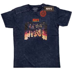 KISS: Destroyer (Snow Wash, Dye Wash) - Navy Blue T-Shirt