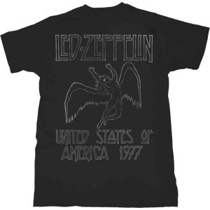 Led Zeppelin: USA '77. - Black T-Shirt