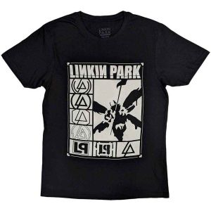 Linkin Park: Logos Rectangle - Black T-Shirt