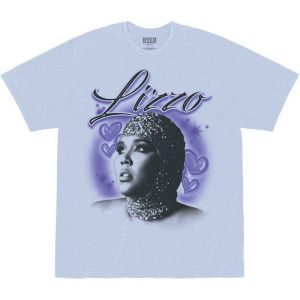 Lizzo: Special Hearts Airbrush - Blue T-Shirt