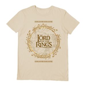 Lord of the Rings: Map Logo L Black T-Shirt