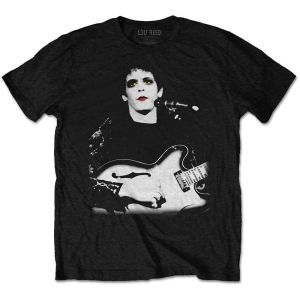 Lou Reed: Bleached Photo - Black T-Shirt
