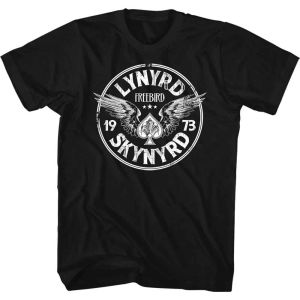 Lynyrd Skynyrd: Freebird '73 Wings - Black T-Shirt