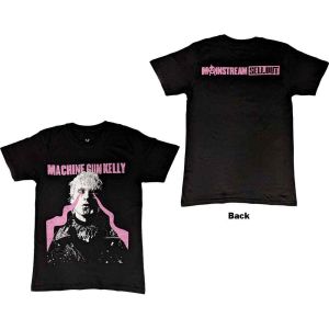 Machine Gun Kelly: Laser Eye (Back Print, Super-Size Front Print, Wide Back Print) - Black T-Shirt