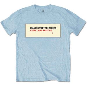 Manic Street Preachers: Everything Must Go - Blue T-Shirt