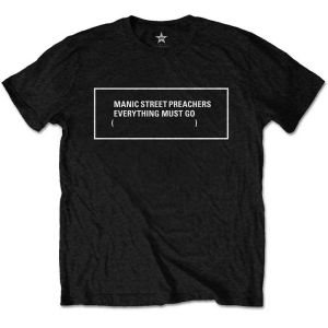 Manic Street Preachers: Everything Must Go Monochrome - Black T-Shirt