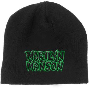 Marilyn Manson: Logo - Black Beanie Hat Preorder