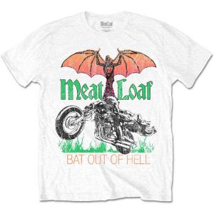 Meat Loaf: Bat Out Of Hell - White T-Shirt