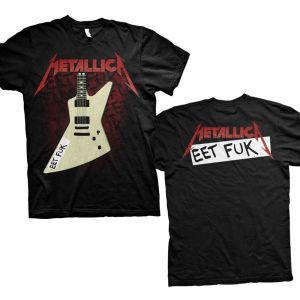 Metallica: Eet Fuk (Back Print) - Black T-Shirt