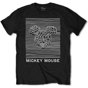 Mickey Mouse: Unknown Pleasures - Black T-Shirt