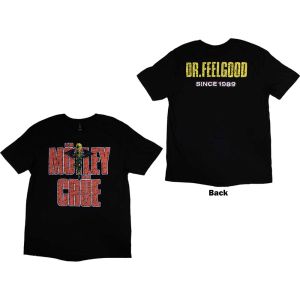 Motley Crue: Dr Feelgood Since 1989 (Back Print) - Black T-Shirt