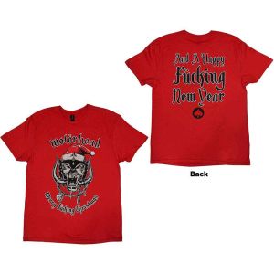 Motorhead: Christmas 2017 (Back Print) - Red T-Shirt