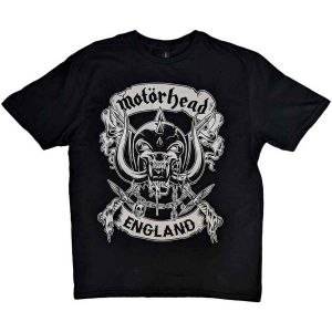 Motorhead: Crossed Swords England Crest - Black T-Shirt