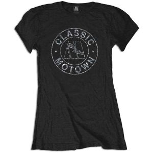 Motown Records: Classic (Embellished) - Ladies Black T-Shirt