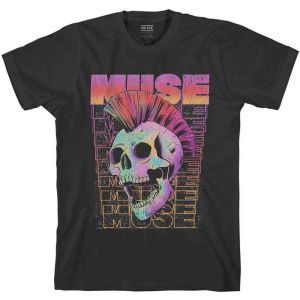 Muse: Mowhawk Skull - Black T-Shirt