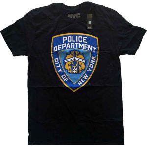 New York City: Police Dept. Badge - Black T-Shirt