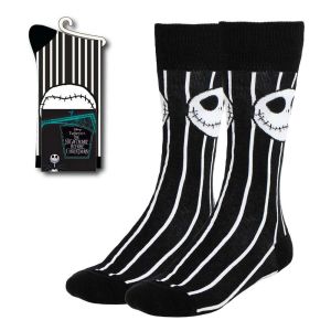 Nightmare Before Christmas: Jack's Face Stripes Socks (38-45) Preorder