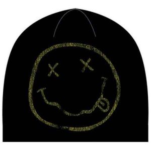 Nirvana: Happy Face - Black Beanie Hat