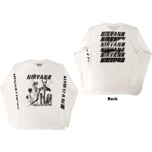 Nirvana: Incesticide (Back Print, Sleeve Print) - White Long Sleeve T-Shirt
