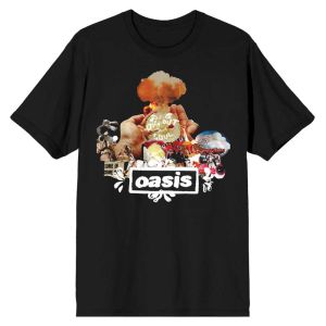 Oasis: Atomic Collage - Black T-Shirt