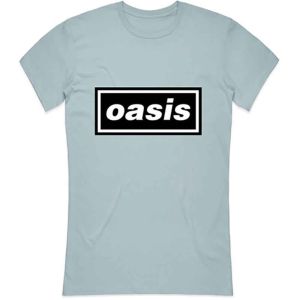 Oasis: Decca Logo - Ladies Light Blue T-Shirt