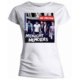 One Direction: Midnight Memories - Ladies White T-Shirt