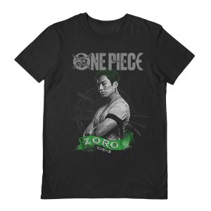 One Piece: Live Action Zoro Black T-Shirt