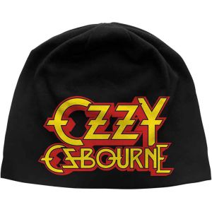 Ozzy Osbourne: Logo (Discharge Print) - Black Beanie Hat Preorder