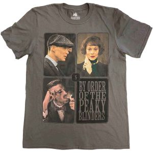 Peaky Blinders: Portraits Grid - Grey T-Shirt