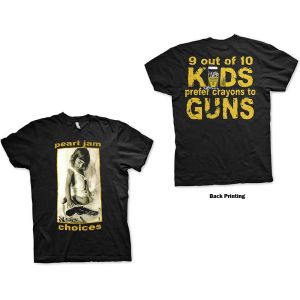 Pearl Jam: Choices (Back Print) - Black T-Shirt