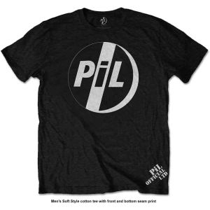 PIL (Public Image Ltd): White Logo - Black T-Shirt