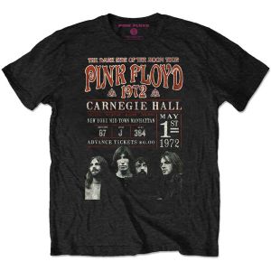 Pink Floyd: Carnegie '72 (Eco Friendly) - Black T-Shirt