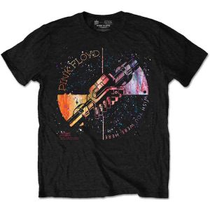 Pink Floyd: Machine Greeting Orange - Black T-Shirt