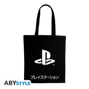 Playstation: "Black Katakana" Tote Bag