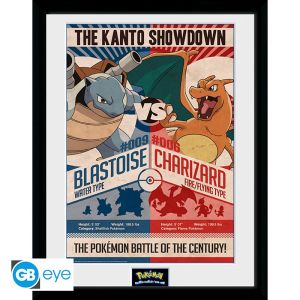 Pokemon: "Red V Blue" Framed Print (30x40cm) Preorder