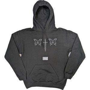 Post Malone: Butterfly Knife - Black Pullover Hoodie