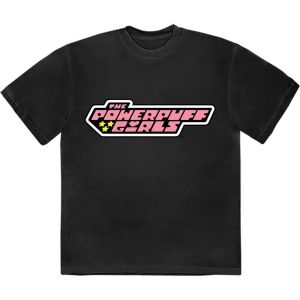 Power Puff Girls: Logo - Black T-Shirt