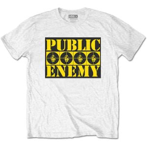 Public Enemy: Four Logos - White T-Shirt