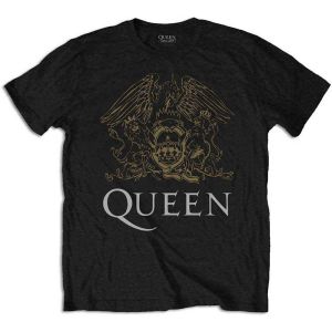 Queen: Crest - Black T-Shirt