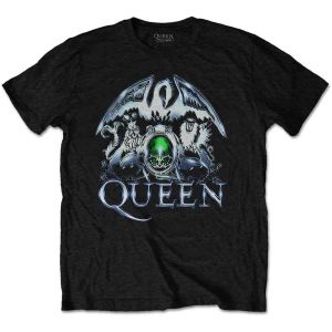 Queen: Metal Crest - Black T-Shirt