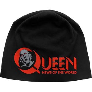 Queen: News of the World (Discharge Print) - Black Beanie Hat Preorder