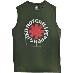 Red Hot Chili Peppers: Stencil - Green T-Shirt