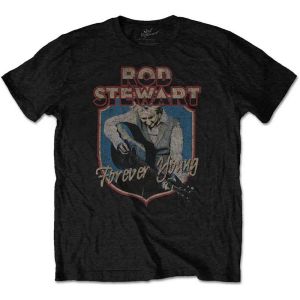 Rod Stewart: Forever Crest - Black T-Shirt