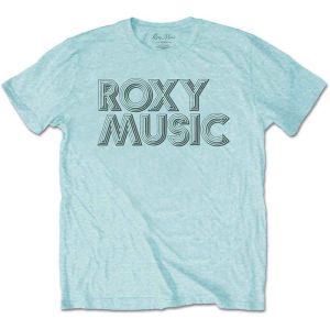 Roxy Music: Disco Logo - Sky Blue T-Shirt