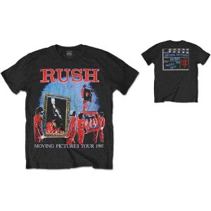 Rush: 1981 Tour (Back Print) - Black T-Shirt